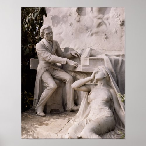 Monument to Frederic Chopin Poster