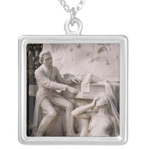 Monument to Frederic Chopin Silver Plated Necklace
