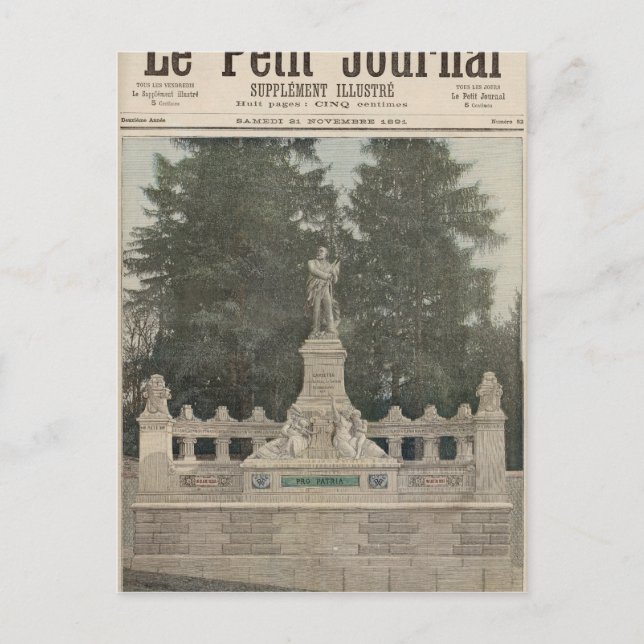 Monument to Gambetta at Ville-d'Avray Postcard (Front)