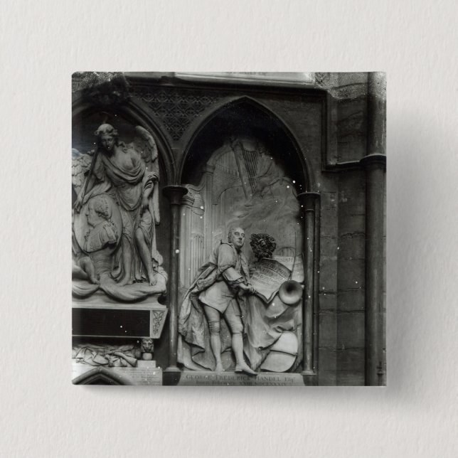 Monument to Handel, 1762 Pinback Button (Front)
