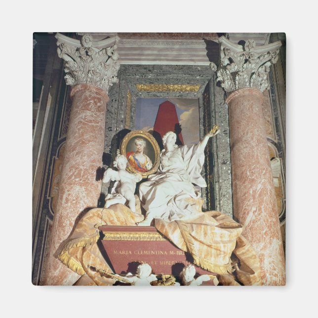 Monument to Maria Clementina Sobieska  1739 Magnet (Front)