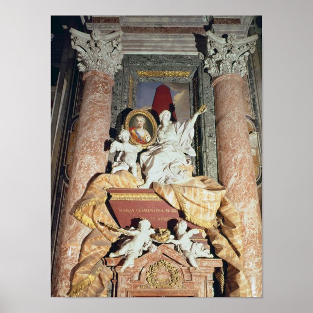 Monument to Maria Clementina Sobieska  1739 Poster (Front)