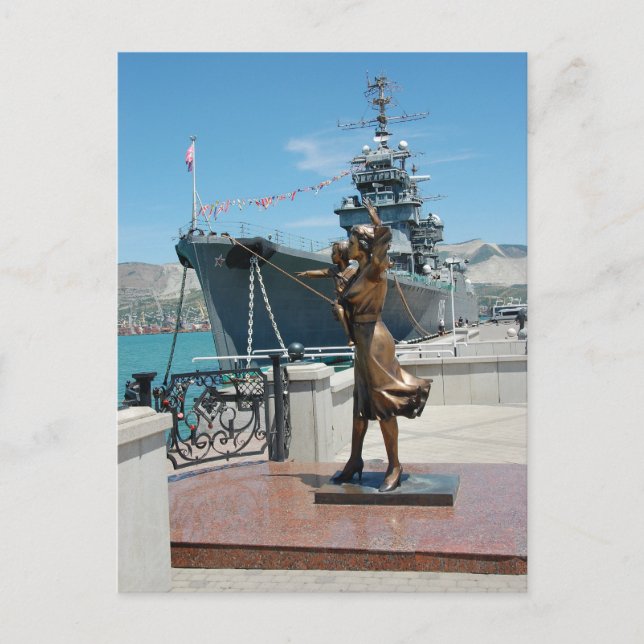 Monument To The Wives Of Sailors Postcard (Front)