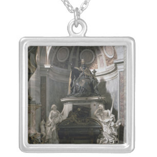 Monument to Urban VIII Silver Plated Necklace
