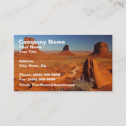 Monument Valley 1 Business Card Templates