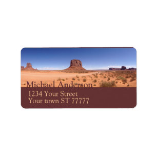 Monument Valley Address label