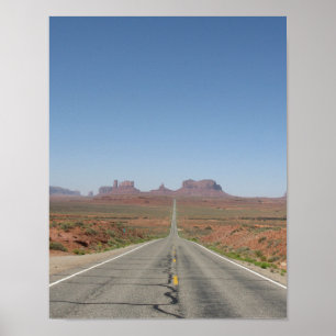 Monument Valley Arizona Utah Desert Landscape Poster