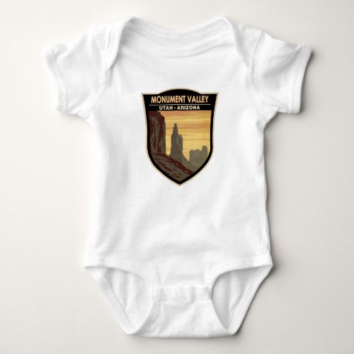 Monument Valley Arizona Utah Vintage Baby Bodysuit