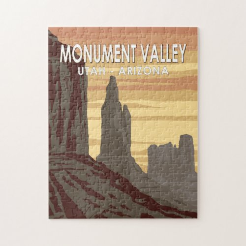 Monument Valley Arizona Utah Vintage Jigsaw Puzzle