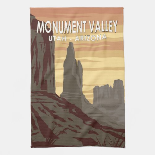 Monument Valley Arizona Utah Vintage Kitchen Towel