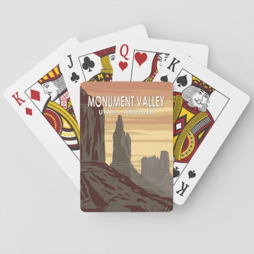 Monument Valley Arizona Utah Vintage Poker Cards