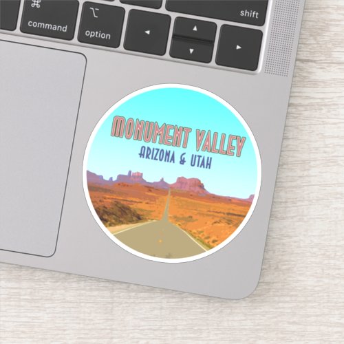 Monument Valley Arizona Utah Vintage Sticker