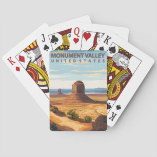 Monument Valley Arizona Utah Vintage Travel Poker Cards