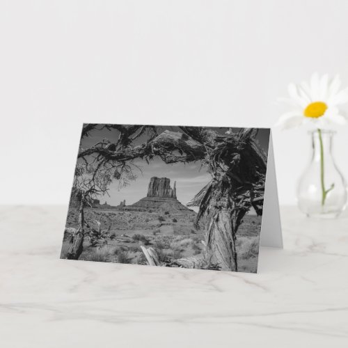 Monument Valley Black and White Card