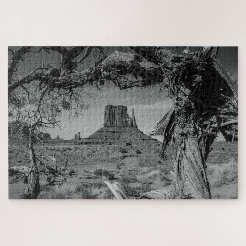Monument Valley Black and White Jigsaw Puzzle