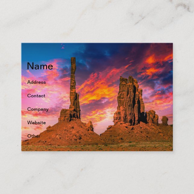 Monument Valley Business Card (Front)