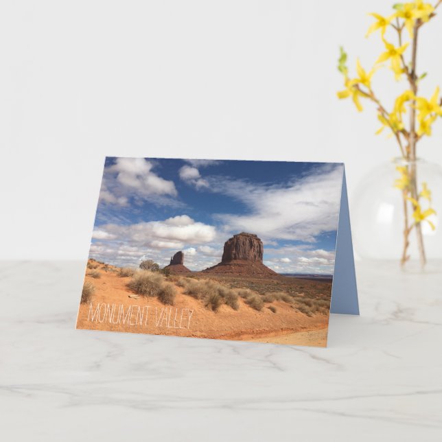 Monument Valley  Card (Yellow Flower)