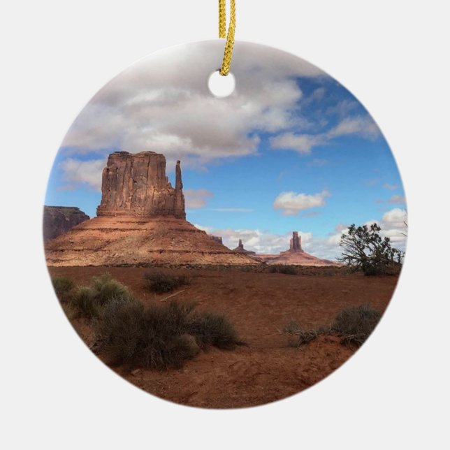 Monument Valley Ceramic Ornament (Front)