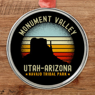 Monument Valley Classic Utah View Metal Ornament