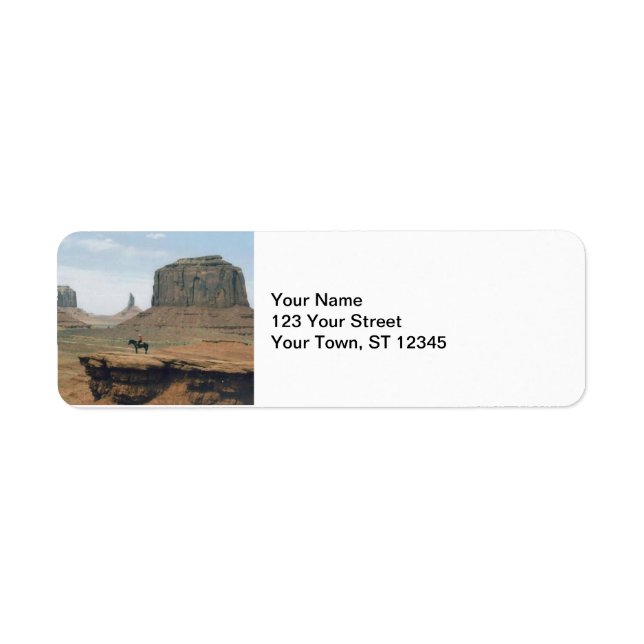 Monument Valley Cowboy Label (Front)