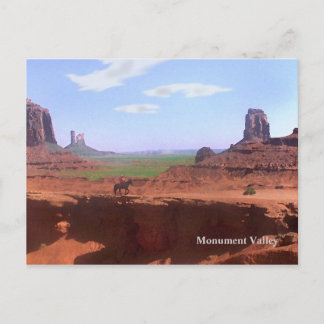 Monument Valley Cowboy Souvenir  Postcard