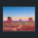 Monument Valley Grand Canyon Utah USA Sunset Postcard<br><div class="desc">This stunning design features a soft sunset over Monument Valley Navajo Tribal Park in the Grand Canyon National Park, USA.</div>