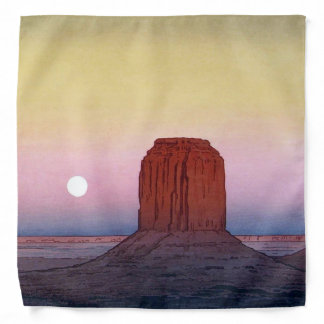 Monument Valley, Hiroshi Yoshida, Woodcut Bandana