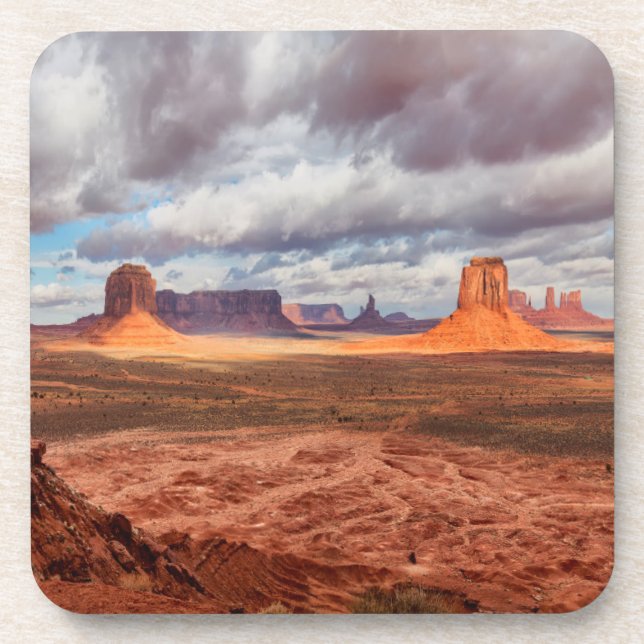 Monument valley landscape, AZ Beverage Coaster (Front)