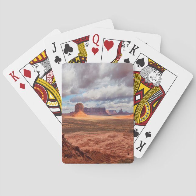 Monument valley landscape, AZ Poker Cards (Back)