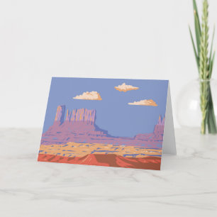 Monument Valley Navajo Letterpress Thank You Card
