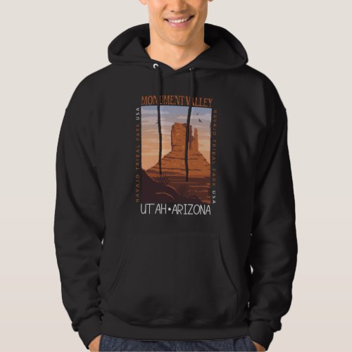 Monument Valley Navajo Tribal Park Distressed  Hoodie