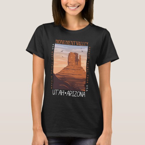 Monument Valley Navajo Tribal Park Distressed  T_Shirt