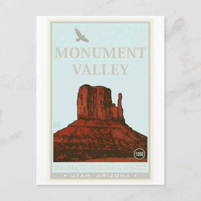 Monument Valley Navajo Tribal Park Postcard (Front)