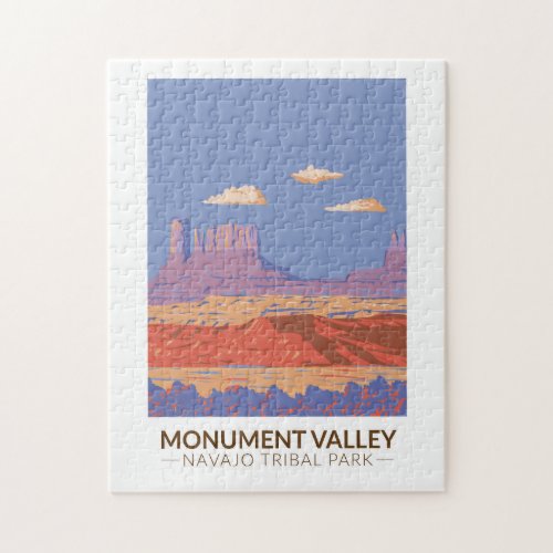 Monument Valley Navajo Tribal Park Travel Vintage Jigsaw Puzzle