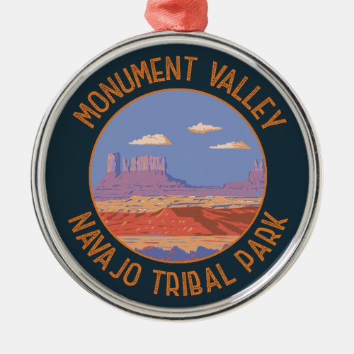 Monument Valley Navajo Tribal Park Travel Vintage Metal Ornament