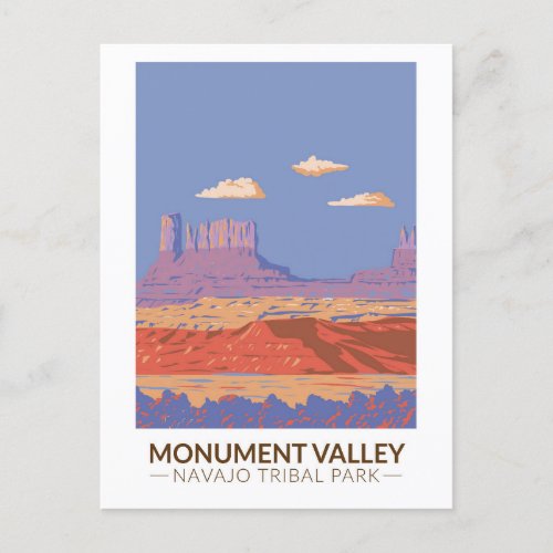 Monument Valley Navajo Tribal Park Travel Vintage Postcard