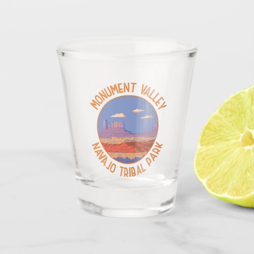 Monument Valley Navajo Tribal Park Travel Vintage Shot Glass