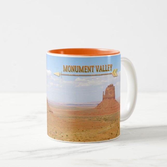 Monument Valley Navajo Tribal Park Two-Tone Coffee Mug (Front Right)
