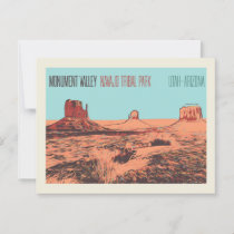 Monument Valley, Navajo Tribal Park Utah, Arizona  Postcard