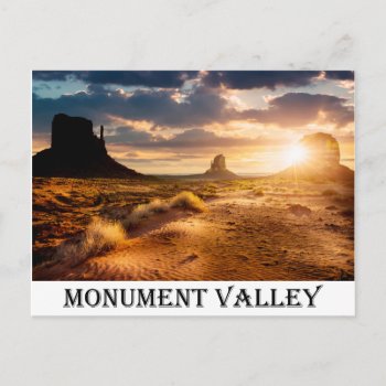 Monument Valley Navajo Tribal Park Utah Usa Postcard by merrydestinations at Zazzle
