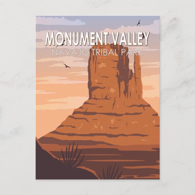 Monument Valley Navajo Tribal Park Vintage Postcard (Front)