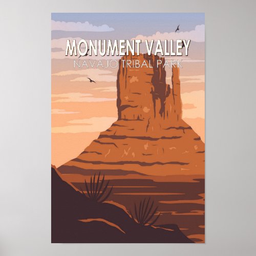 Monument Valley Navajo Tribal Park Vintage Poster