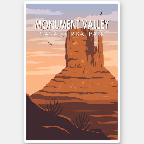 Monument Valley Navajo Tribal Park Vintage Sticker