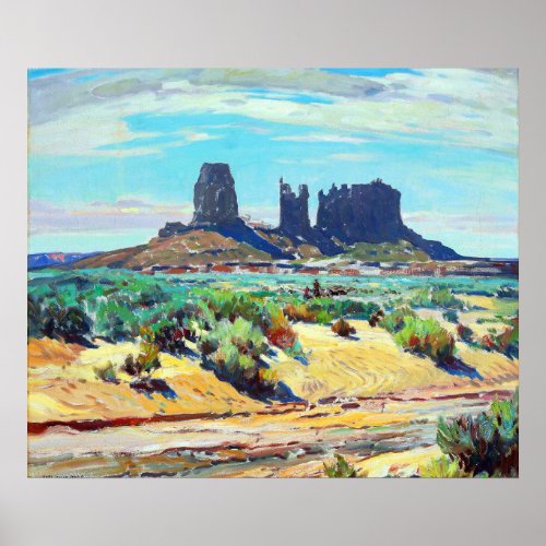 Monument Valley Old West Vintage Poster