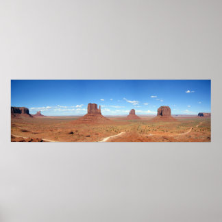 Monument valley Panorama Poster