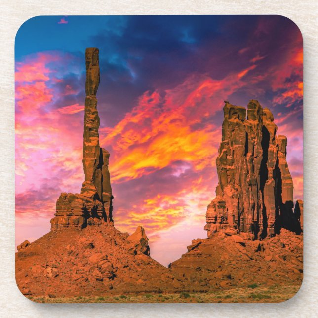 Monument valley photo beverage coaster (Front)