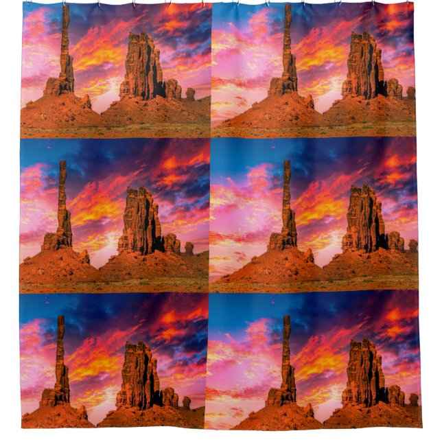 Monument Valley Shower Curtain (Front)