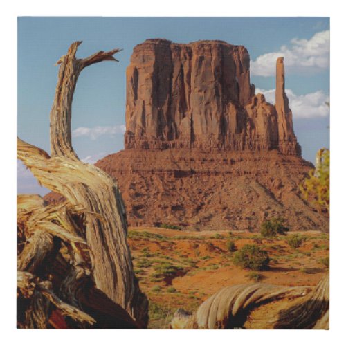 Monument Valley Southwest Desert Sandstone Mitten Faux Canvas Print