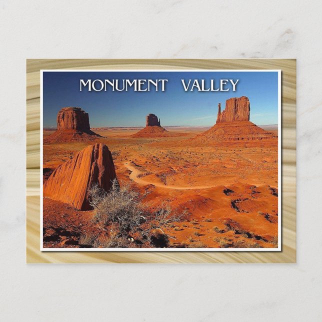 Monument Valley, Utah and Arizona Postcard (Front)