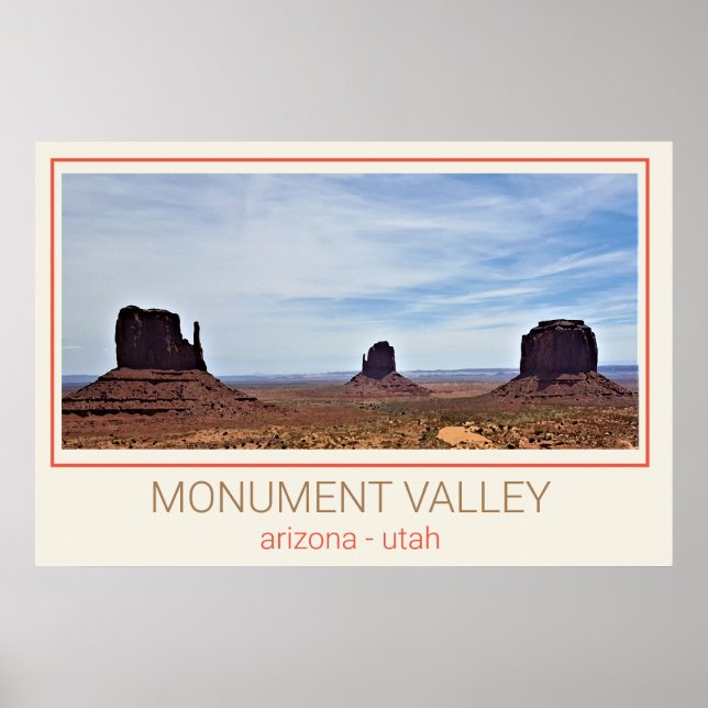 Monument Valley - Utah and Arizona Poster (Front)